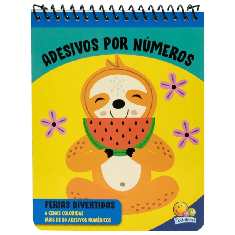 Adesivos por Números: Férias Divertidas