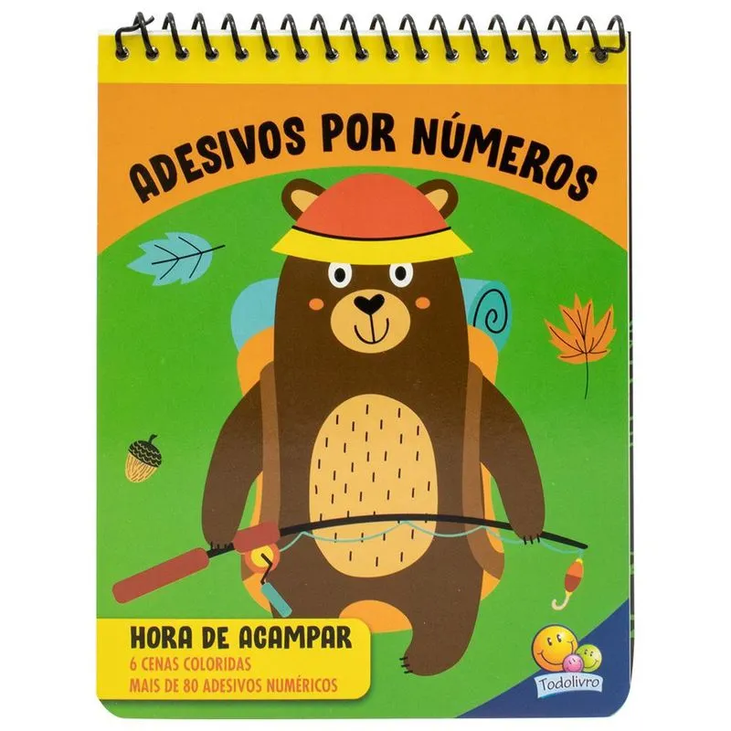 Livro - Adesivos por Números: Hora de Acampar