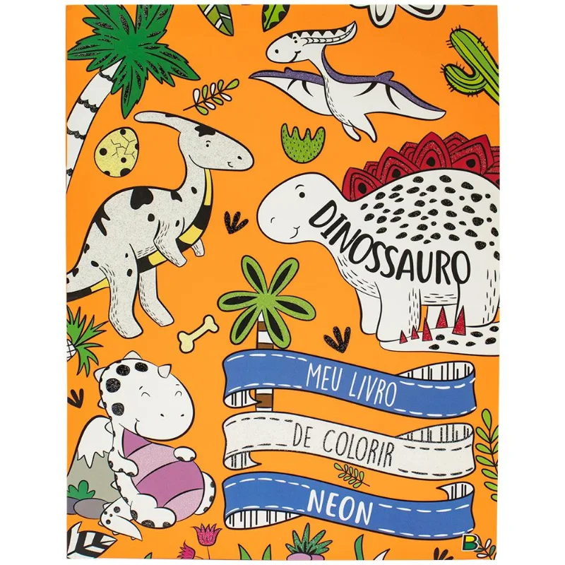 Meu Livro de Colorir NEON: Dinossauro