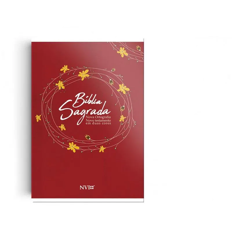 BIBLIA NVI GRANDE NOVO TESTAMENTO 2 CORES CAPA BROCHURA VERMELHA