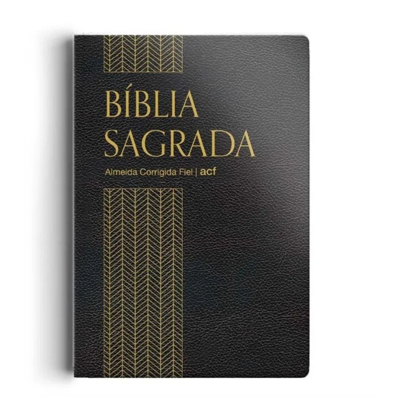Biblia Acf - Capa Semi Luxo - Preta