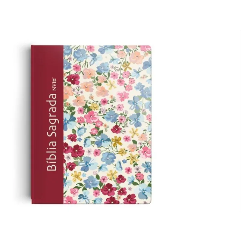 BÍBLIA NVI SLIM COMPACTA FLORAL