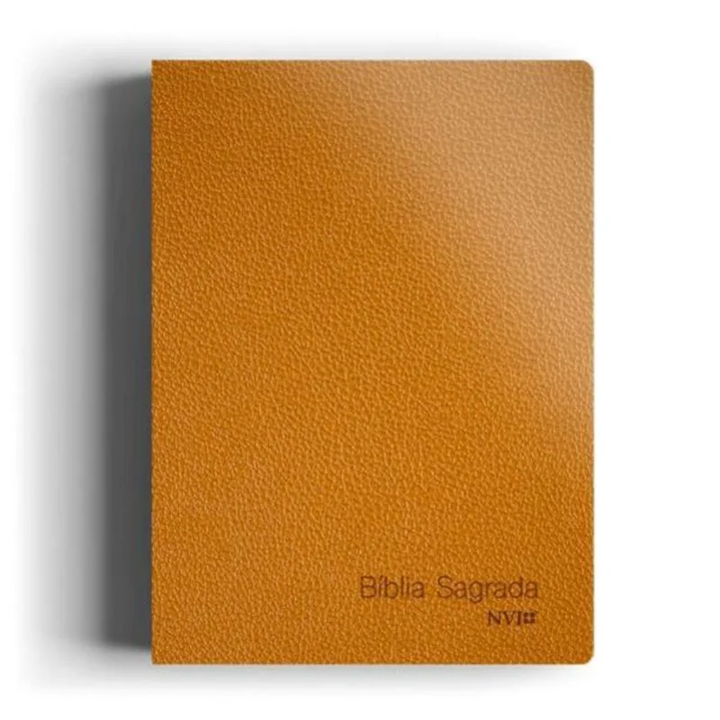 BÍBLIA NVI SLIM COMPACTA LUXO LARANJA
