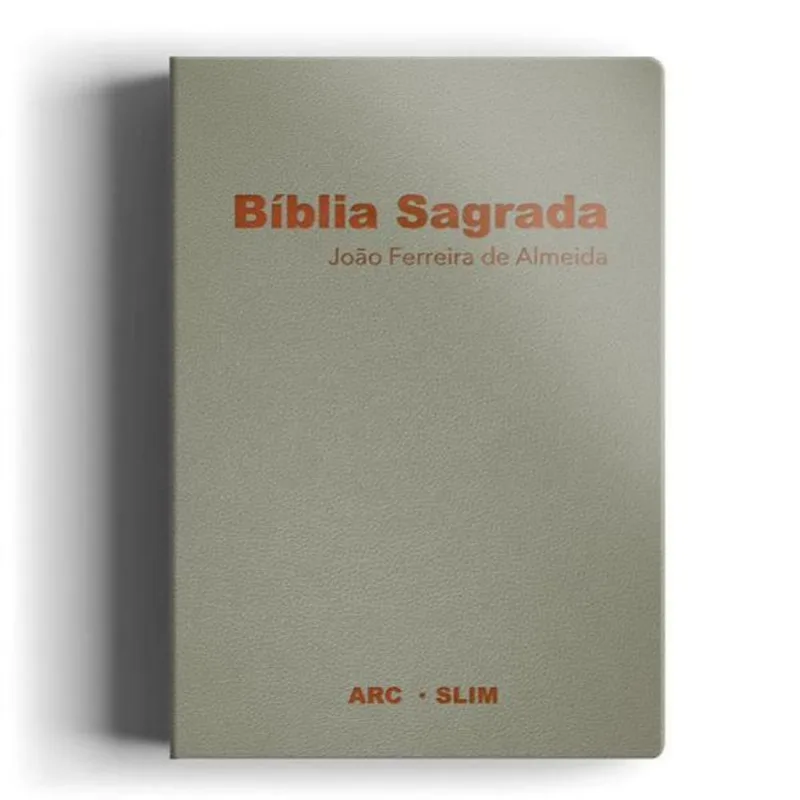 BÍBLIA ARC SLIM LUXO ESPECIAL CINZA