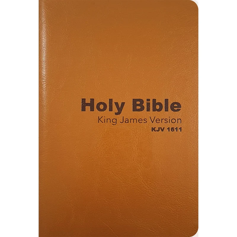 Holy Bible King James 1611 | Inglês | KJV | Capa Luxo Laranja