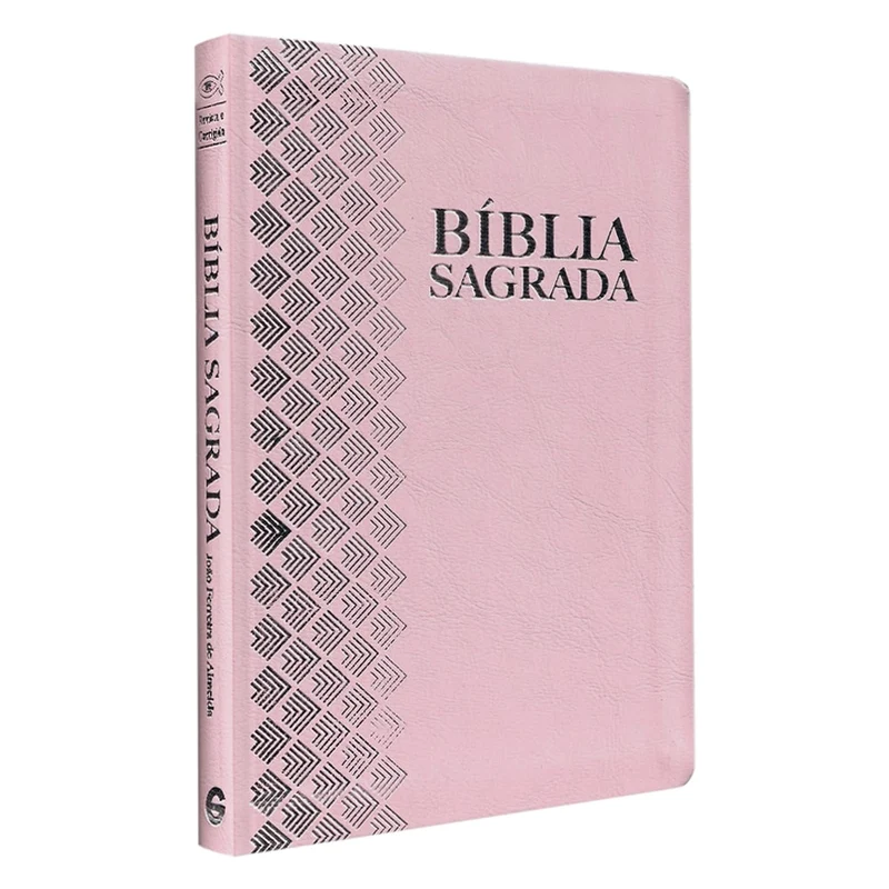 Bíblia Sagrada | ARC | Letra Normal | Capa Luxo Rosa Claro