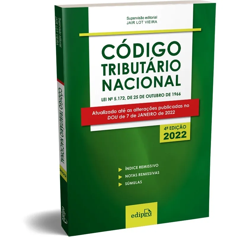 Livro - Código Tributário Nacional 2022: Mini