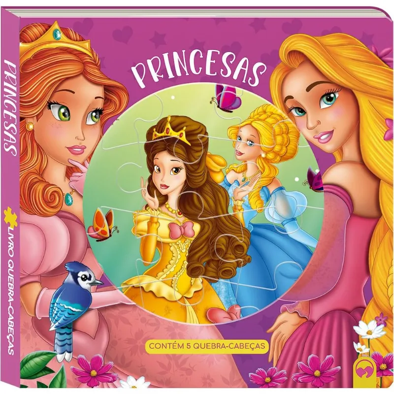 Escolha Seu Tema - Livro Infantil - Quebra-Cabeça Grande - Princesas
