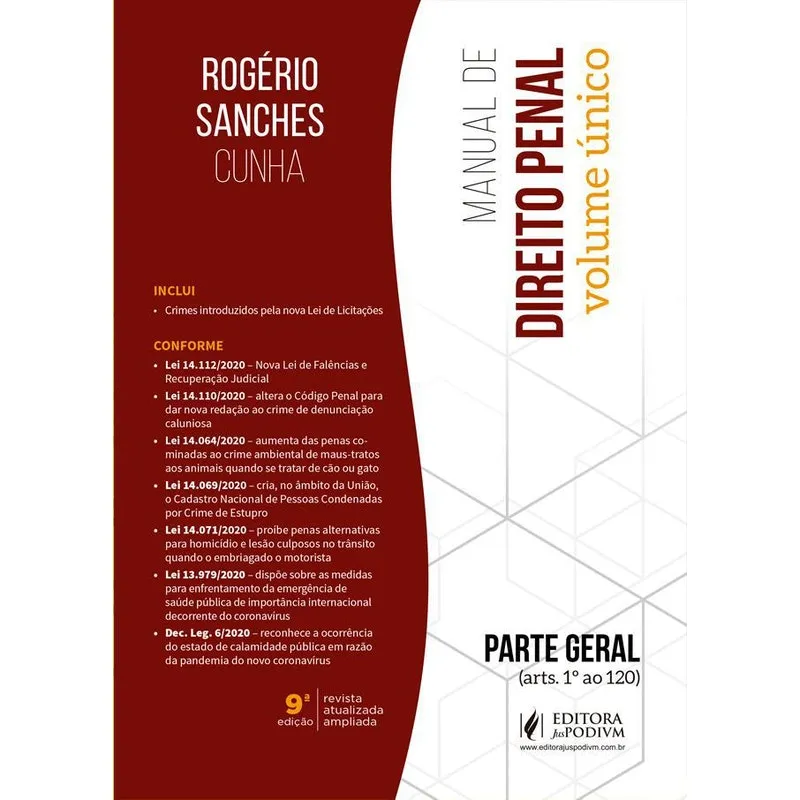 Livro Manual De Direito Penal - Parte Geral-Sanches-Juspodvi