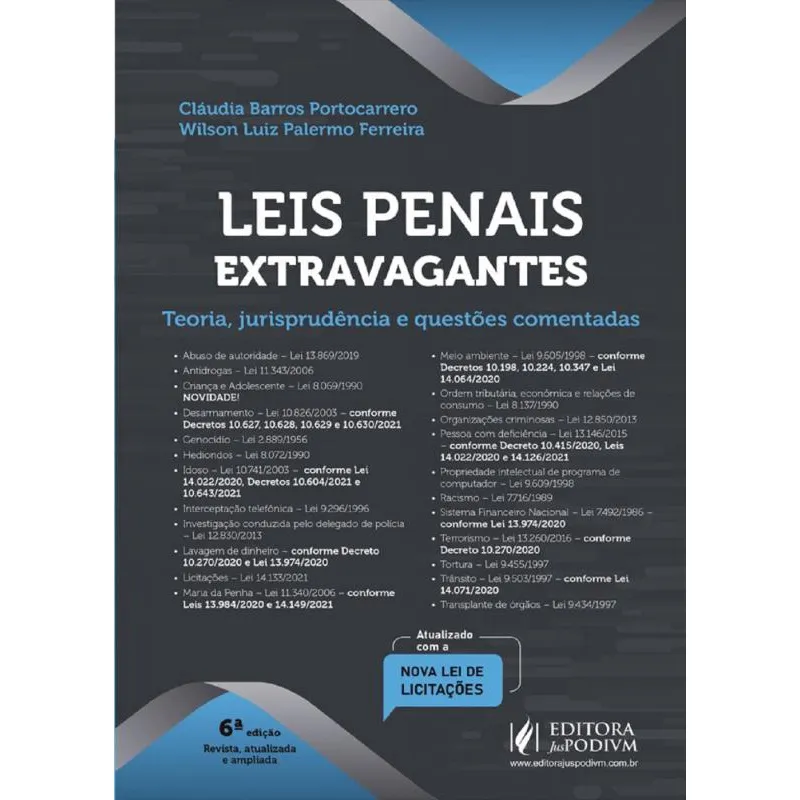 Leis Penais Extravagantes - 6ª Edição (2021)