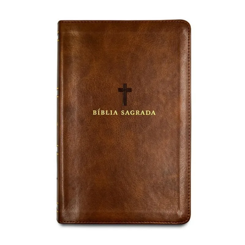 BÍBLIA ACF, LETRA GRANDE, FONTE LEITURA PERFEITA, CAPA LUXO MARROM