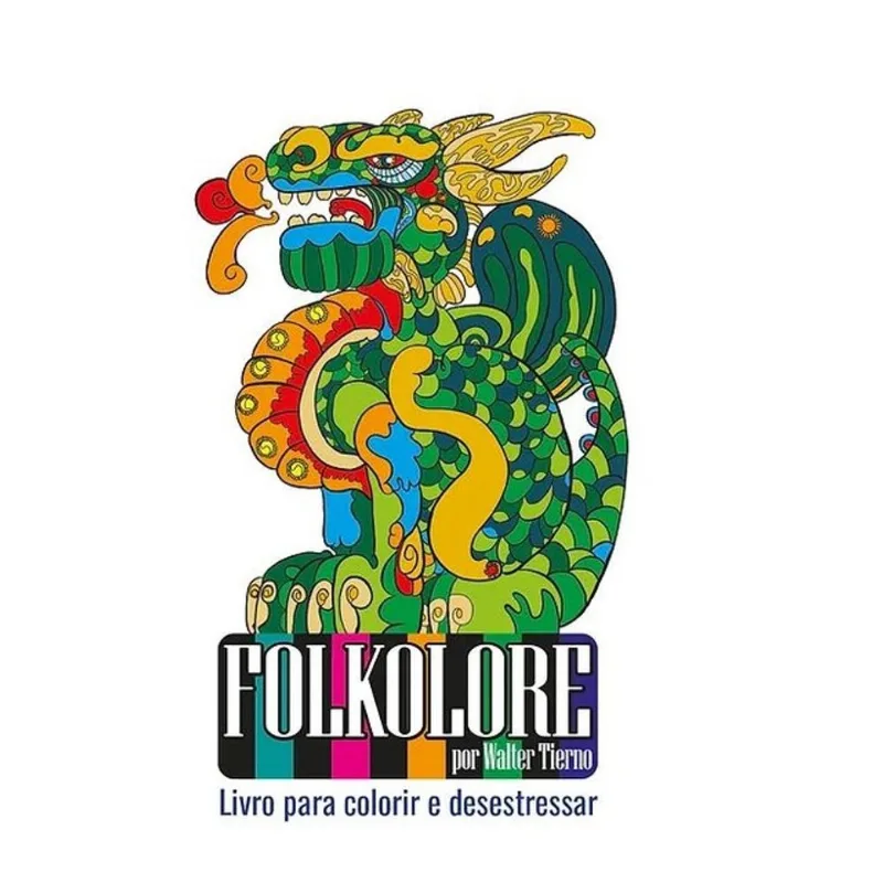 FOLKOLORE - LIVRO PARA COLORIR E DESESTRESSAR - EDIÇÃO DE BOLSA - A5
