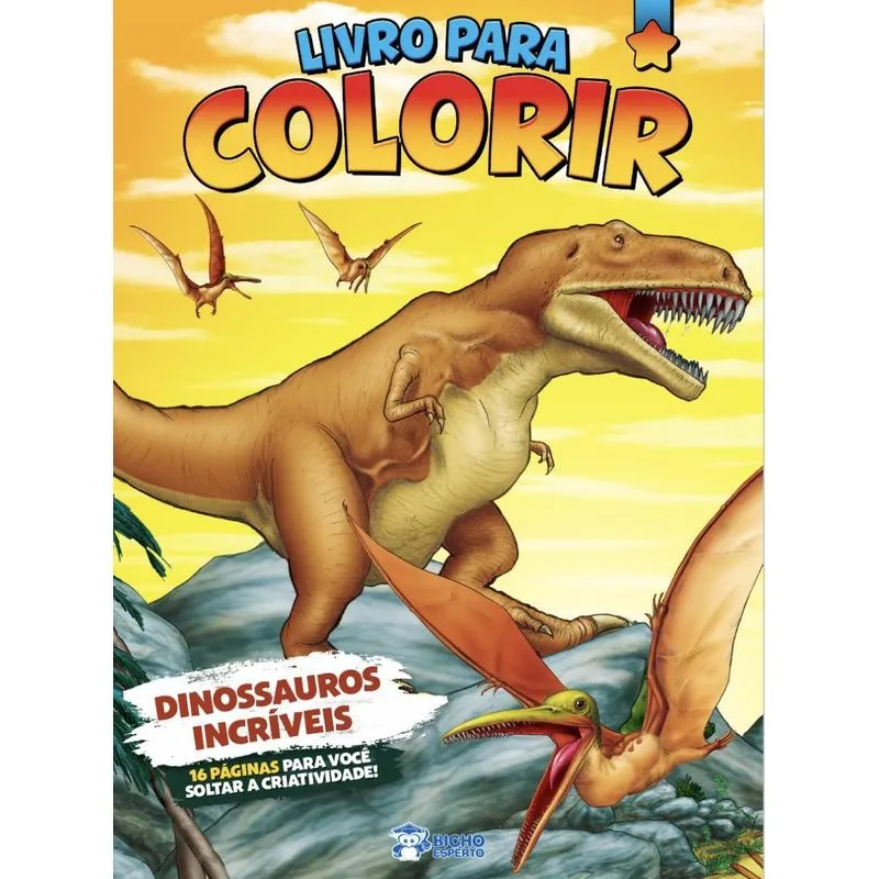 Livro Para Colorir - Dinossauros Incríveis