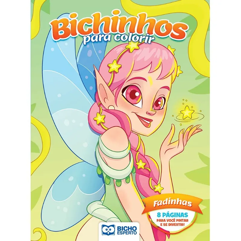 Livro Infantil Bichinhos Mágicos Para Colorir - Fadinhas