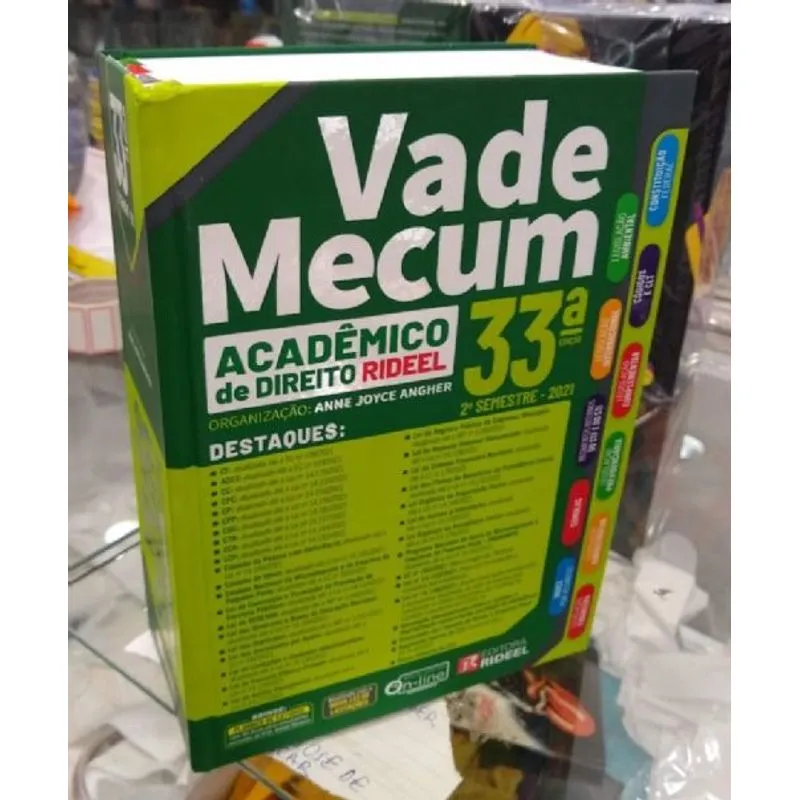 Vade Mecum Acadêmico De Direito Rideel - 2ª Semestre - Acompanha Planner