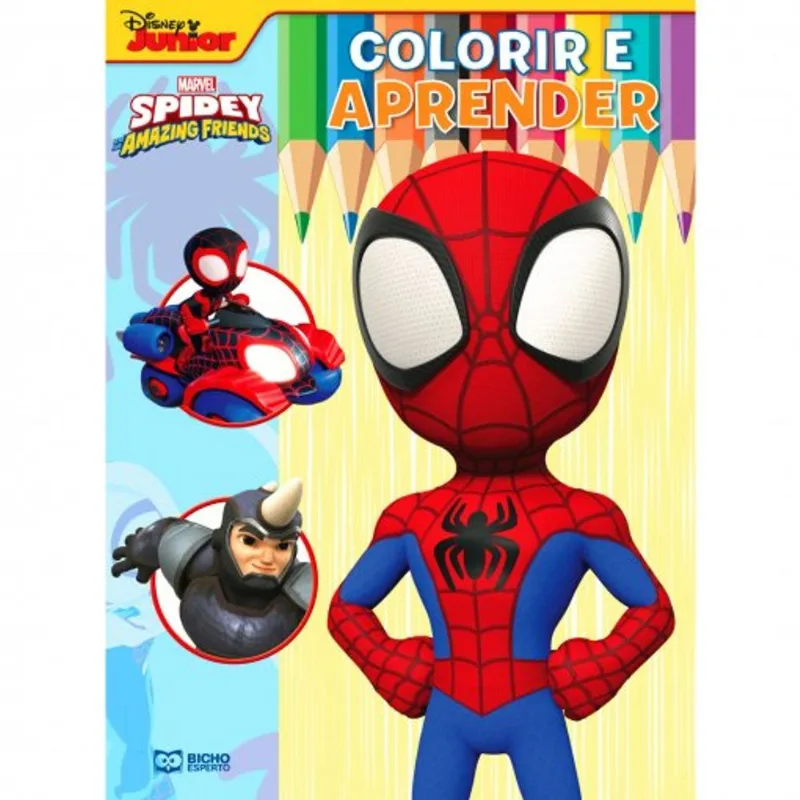 Colorir E Aprender Super Heróis Marvel - Spidey 1