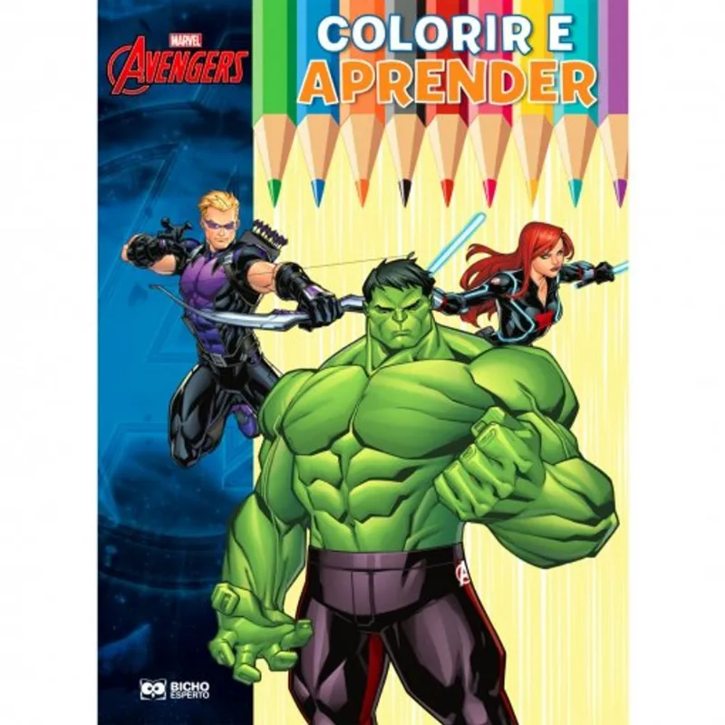 Colorir E Aprender Super Heróis Marvel - Vingadores 2