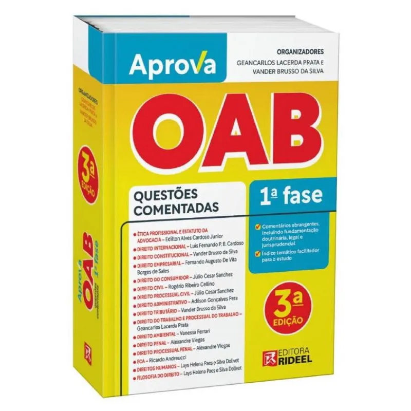 Aprova oab 1ª Fase Questões Comentadas - 3ª Edição (2022)