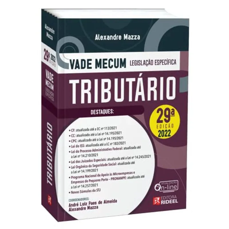 Vade Mecum Tributário - Legislação Específica - 29ª Edição (2022)