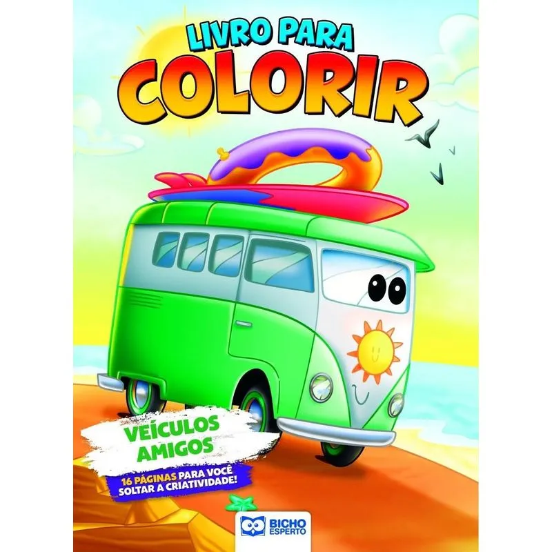 Livro Para Colorir Máquinas Radicais - Veículos Amigos
