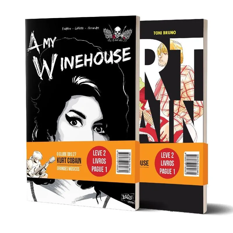 KIT CLUBE DOS 27: AMY WINEHOUSE E KURT COBAIN