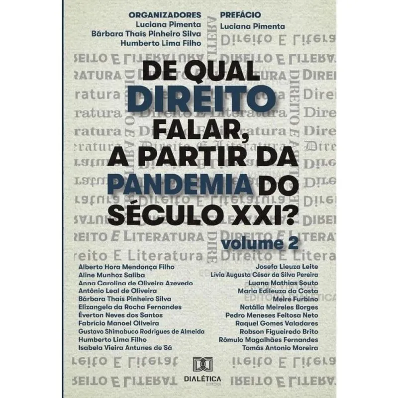 De qual direito falar, a partir da pandemia do século xxi? (Volume 2)-Português