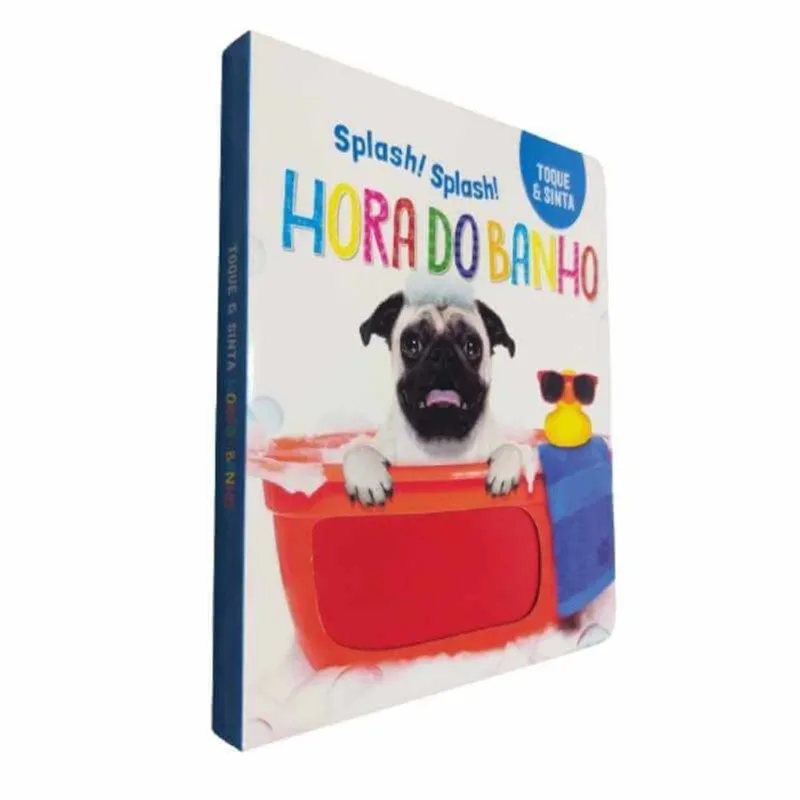 Livro Infantil Splash! Splash! Hora Do Banho Série Toque E Sinta
