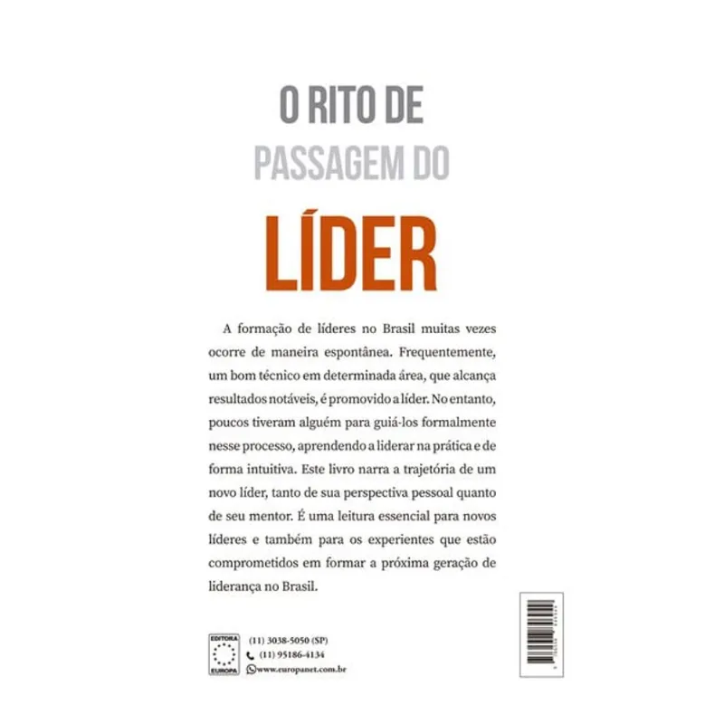 O Rito De Passagem Do Líder - Jornada Para A Liderança