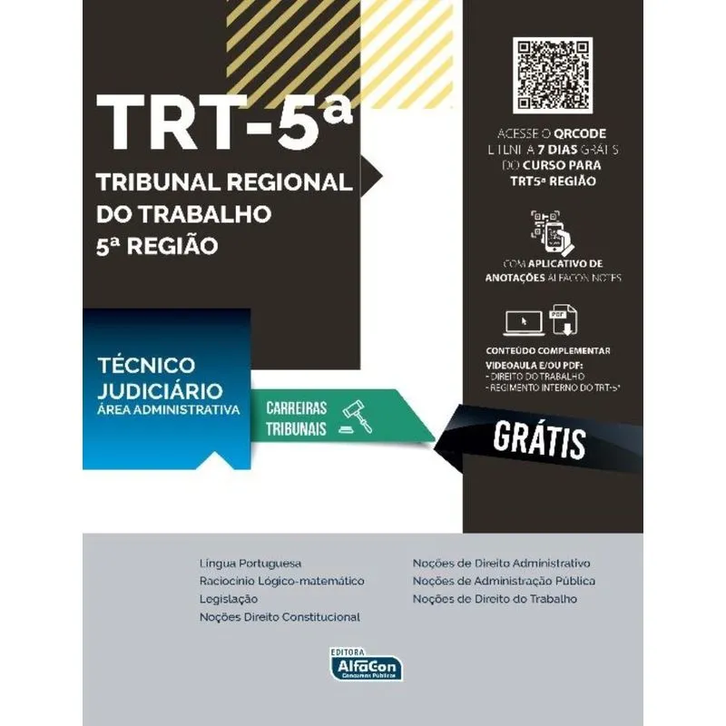 Técnico Judiciário Do Tribunal Regional Do Trabalho 5ª Região - Área Administrativa