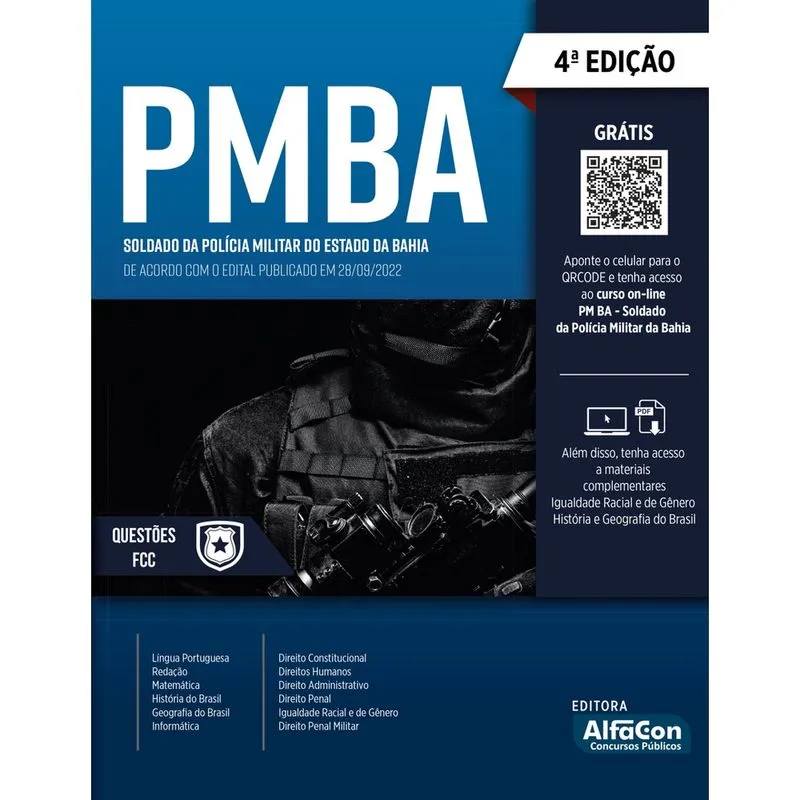 Livro - Apostila PMBA - Soldado da Polícia Militar do Estado da Bahia