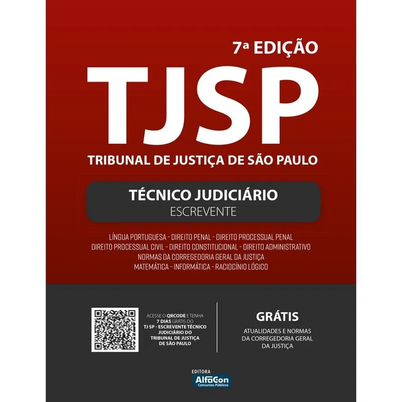 Livro - Apostila TJ SP - Escrevente Técnico Judiciário do Tribunal de Justiça do Estado de São Paulo