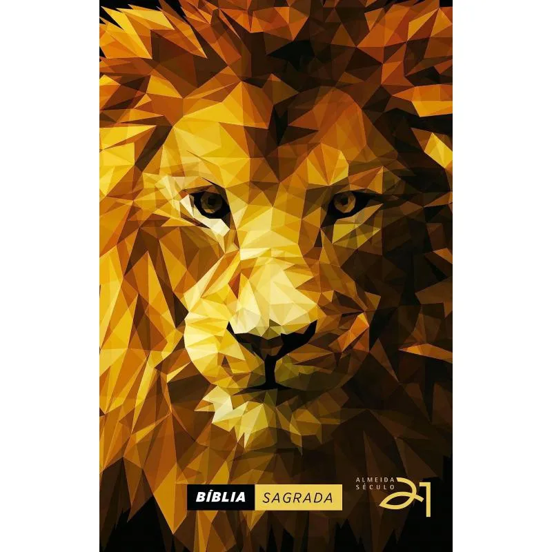 Bíblia A21: Capa Dura - Lion Efeito Low Poly