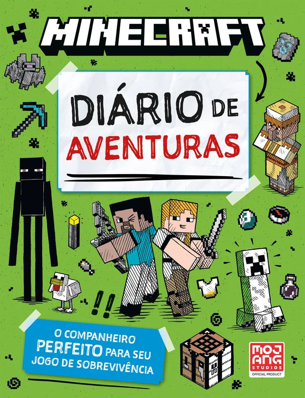 Minecraft: Diário de aventuras oficial — O companheiro perfeito para seu jogo de sobrevivência E-book