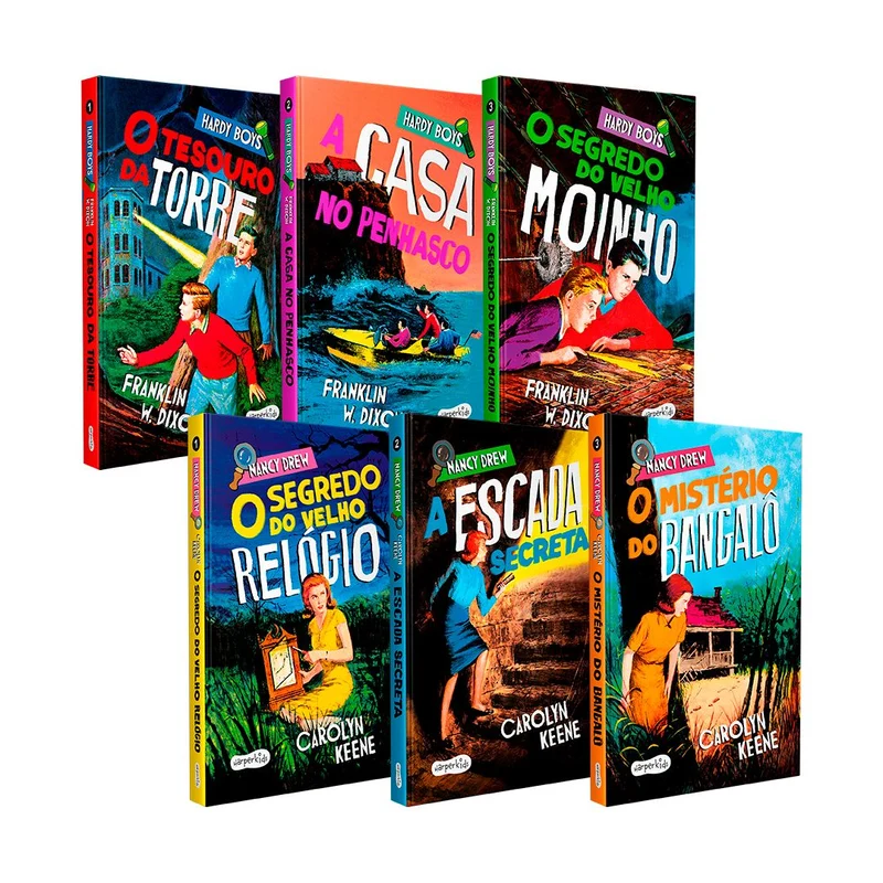 Coleção Nancy Drew e Hardy Boys Capa dura