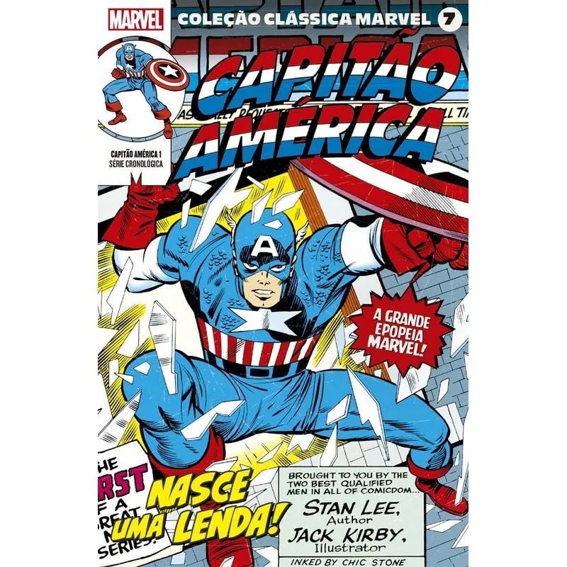 Coleção Clássica Marvel Vol.07 - Capitão America - Vol. 01