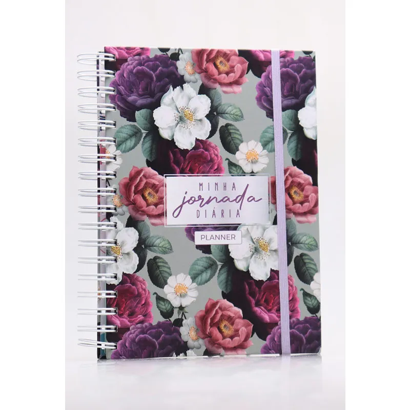 Planner Fem Floral Black