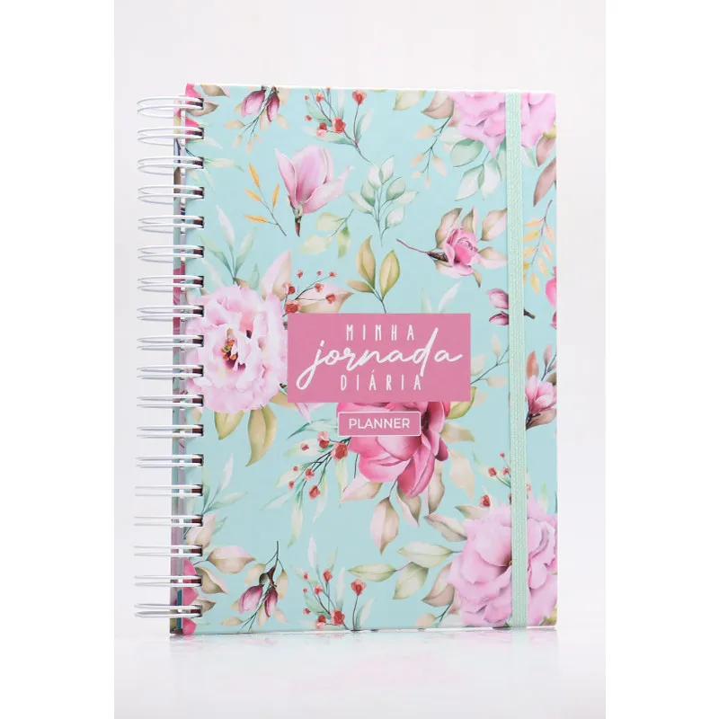 Planner Fem Floral Verde