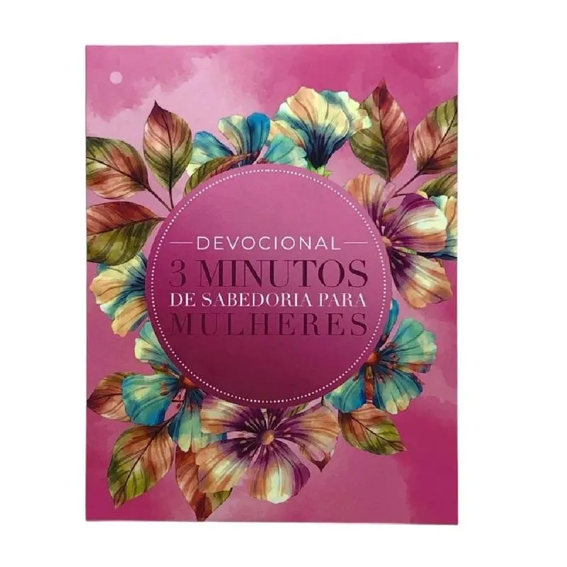 Devocional Pink Feminino Para Mulheres 3 Minutos De Sabedoria Mulheres Flores
