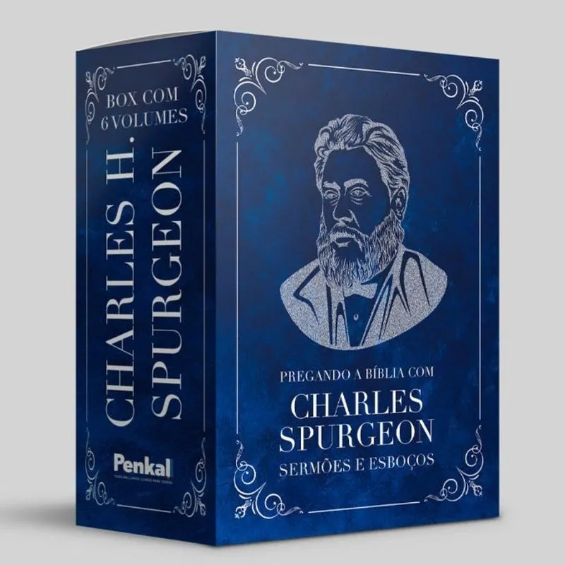 Box 6 Volumes | Pregando A Bíblia Com Charles Spurgeon Sermões E Esboços | Capa Dura | Edição Especial
