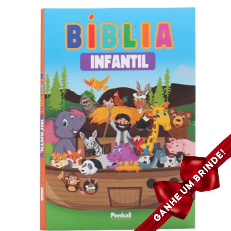 Bíblia Infantil Colorida + De 200 Ilustrações | Arca De Noé Crianças Infantil Filhos Meninos Meninas Bebê Família Cristã