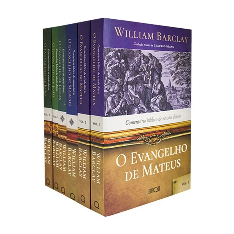 COLEÇÃO COMENTÁRIO DOS EVANGELHOS - MATEUS, MARCOS, LUCAS E JOÃO - WILLIAM BARCLAY - 6 VOLUMES