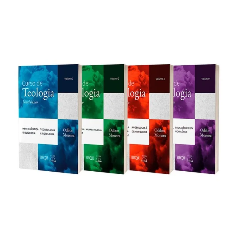 LIVROS CURSO DE TEOLOGIA NÍVEL BÁSICO: 4 VOLUMES - ODILON MOREIRA