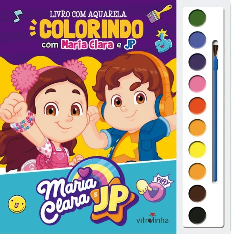 AQUARELA - COLORINDO COM MARIA CLARA E JP