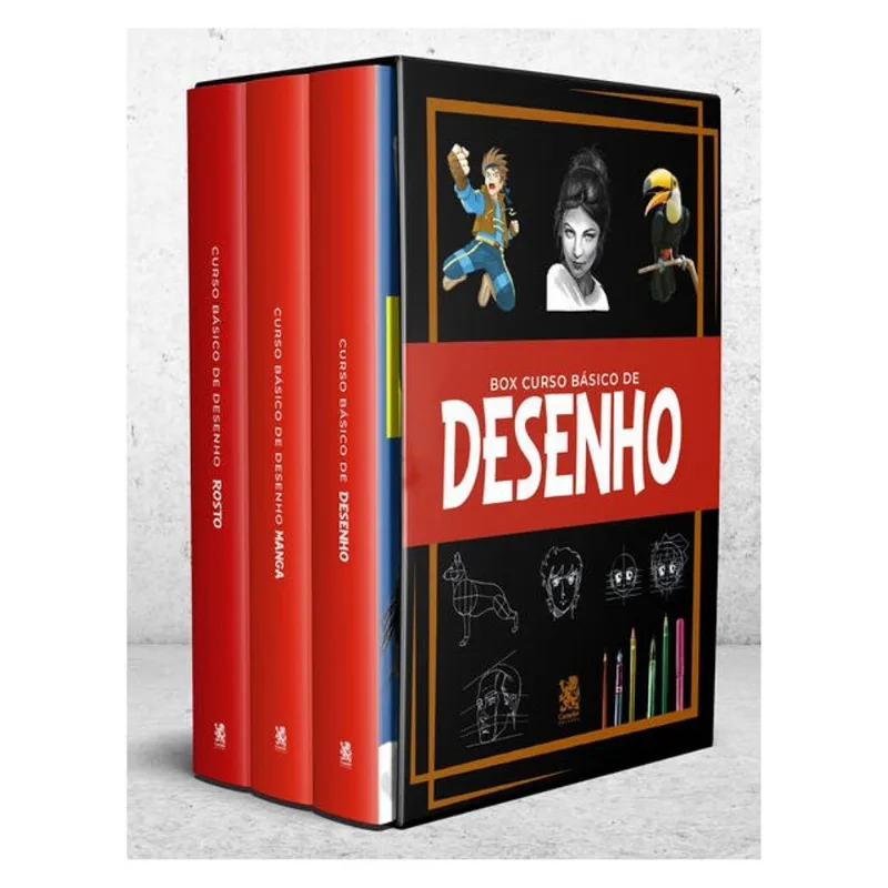 CURSO BÁSICO DE DESENHO - BOX COM 3 LIVROS
