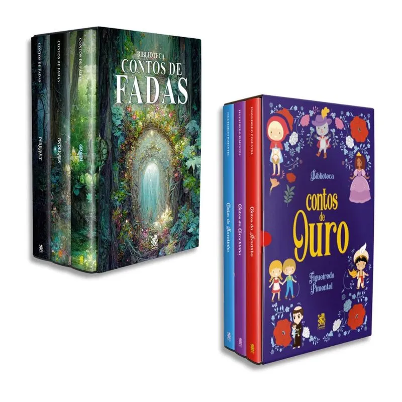 Combo Biblioteca Contos - Kit com 2 Boxes