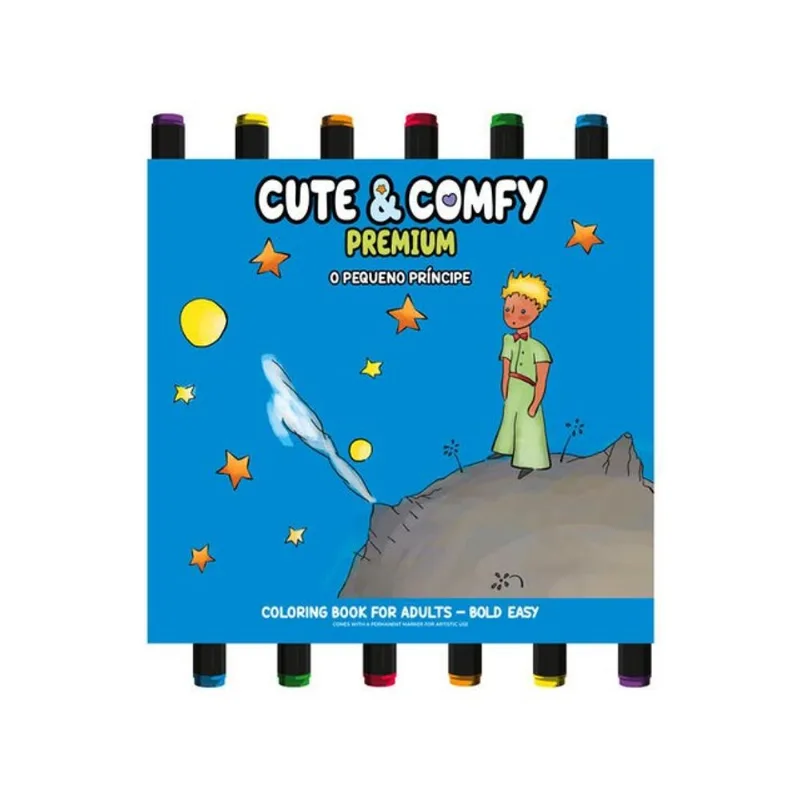 COLEÇÃO CUTE & COMFY - PREMIUM EDITION - LIVRO DE COLORIR ADULTO