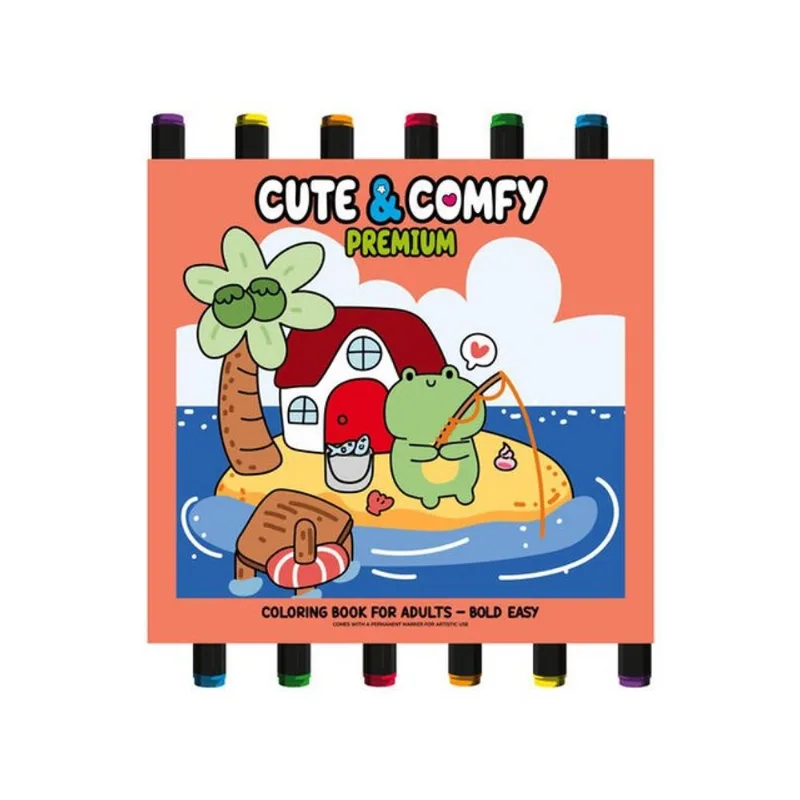COLEÇÃO CUTE & COMFY - PREMIUM EDITION - LIVRO DE COLORIR ADULTO