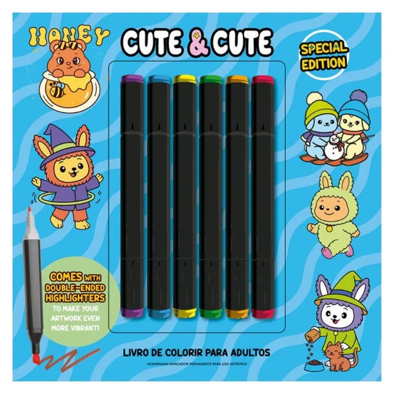 CUTE & CUTE - SPECIAL EDITION - LIVRO DE COLORIR ADULTO