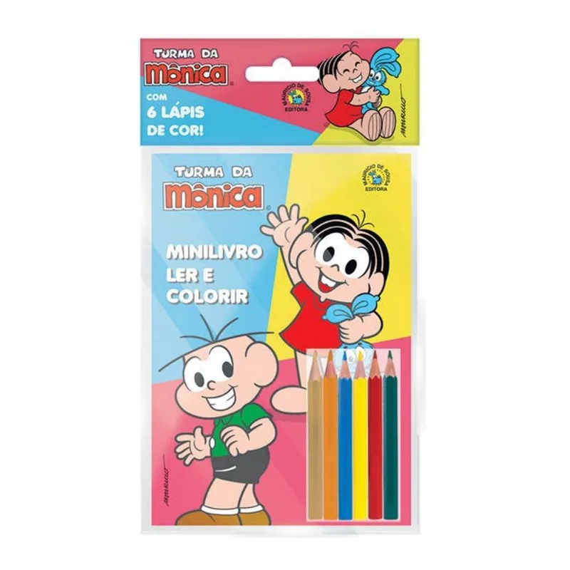 SOLAPA POP MINILIVRO LER E COLORIR COM LÁPIS - MÔNICA