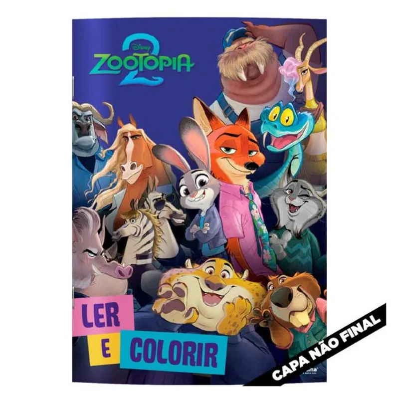 LER E COLORIR ZOOTOPIA 2